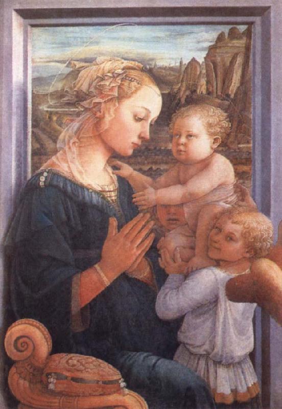 Filippino Lippi Madonna with the Child and Two Angels France oil painting art